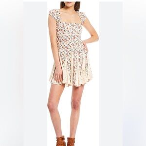 Free People S Ponderosa floral mini dress